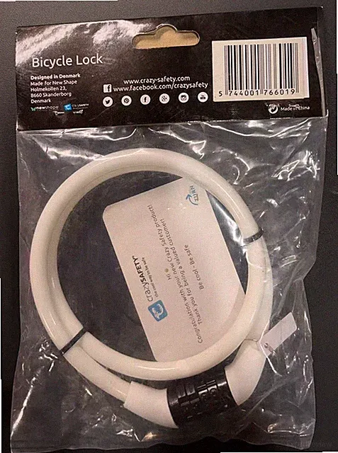 Bicycle Lock - White