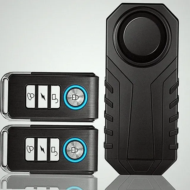 Bike Alarm with 2 Remotes Wireless Anti-Theft Waterproof for Motorcycle Bicycle
