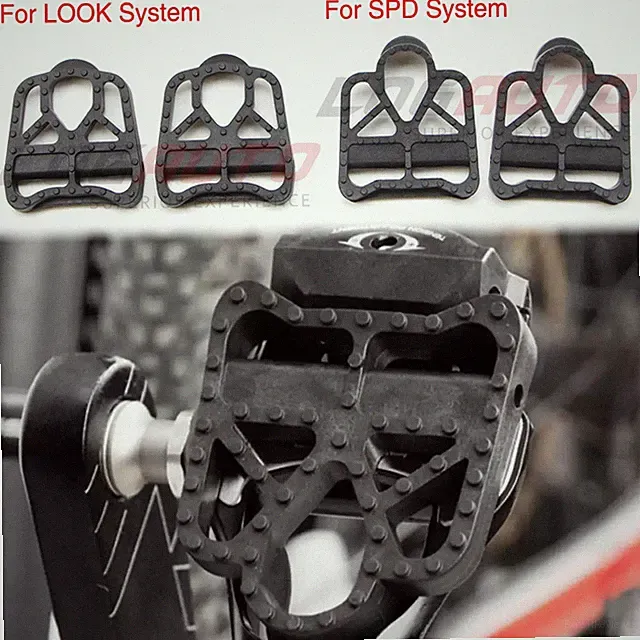 For SPD LOOK System Bike Locking Pedal Conversion Adapter Road Bicycle Converter