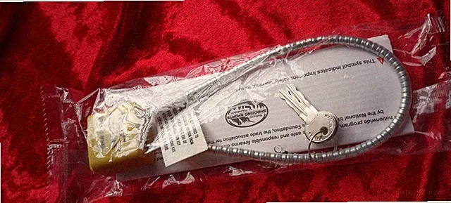 Lock For Gate Utility Home Project Child safe Cable Pistol Gun Lock 2 Keys. Wire
