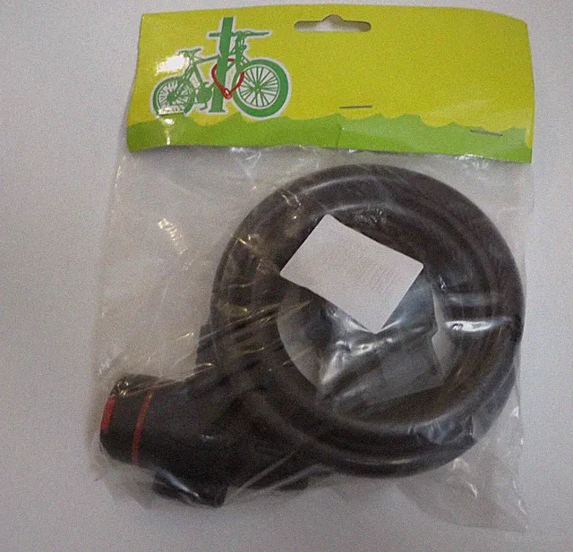 Natuworld Bicycle Cable Lock Heavy Duty Braided Stainless Steel Daily Commuting