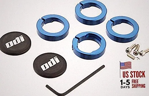 ODI Bicycle Grips Clamp Ring for Lock-On System Blue